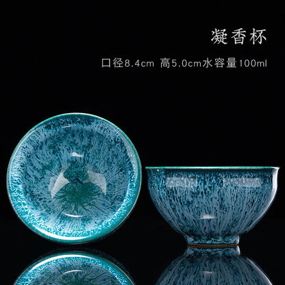 Tea Cup Ceramic Kungfu Teacup Chinese Jianzhan Traditional Ceramic Art Best Gift