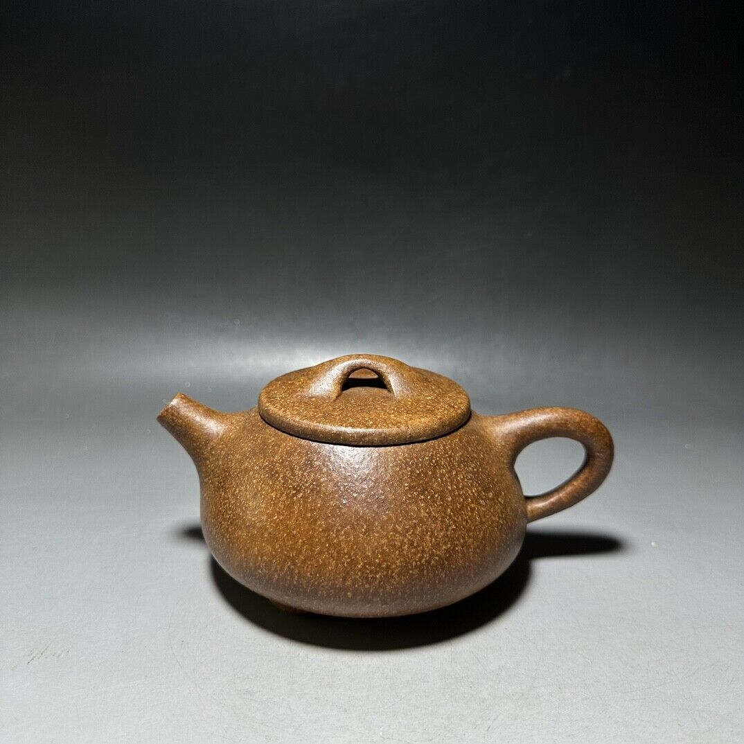 vintage chinese yixing purple clay teapot zisha ceremony carving Collectible art