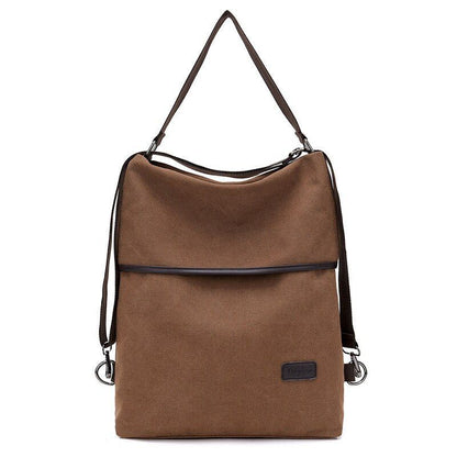 Multifunctional Canvas Backpacks Multi Pocket Travel School Books Bags Polyester