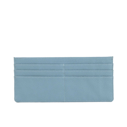 Genuine Leather Card Wallet Flat Purse Ultra Thin Leather Long Wallet 9*20 CM
