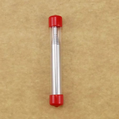 Outdoor Pocket Bellow Stainless Steel Telescopic Blow Fire Tube Blowpipe Tool