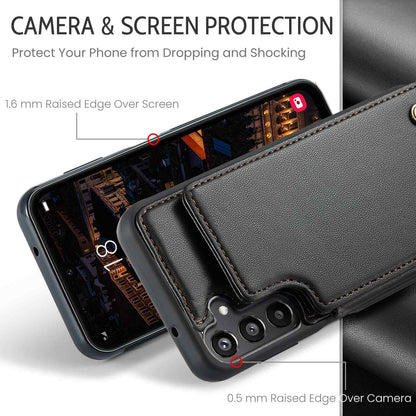For Samsung Galaxy A16 Wallet Case with Card Holder for Women Men RFID Blocking