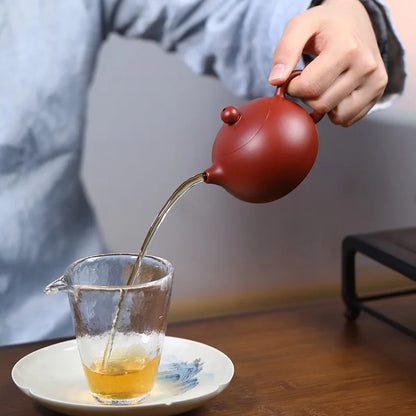 Chinese Yixing Zisha Teapot Handmade Dahongpao Tea Set Infuser Xishi Kettle