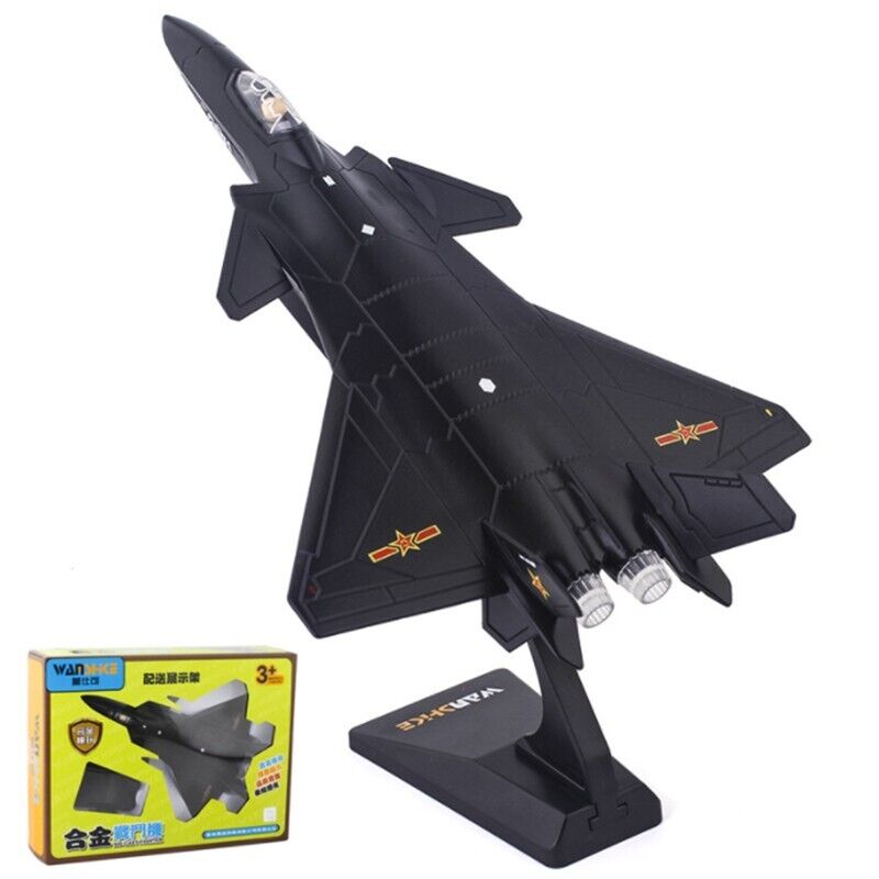 NEW Chengdu J-20 Alloy Stealth Fighter Aircraft Airplane Diecast Model Kids Gift