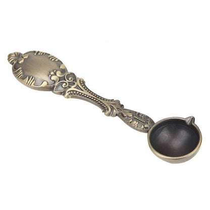 Wax Stamps Seal Antique Fire Paint Sealing Tools Melting Spoon 10.5x2.5cm Copper
