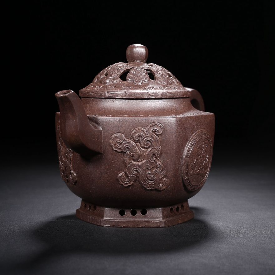 Vintage Chinese Yixing Purple Clay Teapot Zisha Ceremony Fashion Gift Teaware