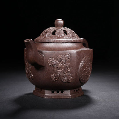 Vintage Chinese Yixing Purple Clay Teapot Zisha Ceremony Fashion Gift Teaware
