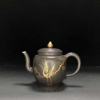 vintage chinese yixing purple clay teapot zisha ceremony teaware collection rare