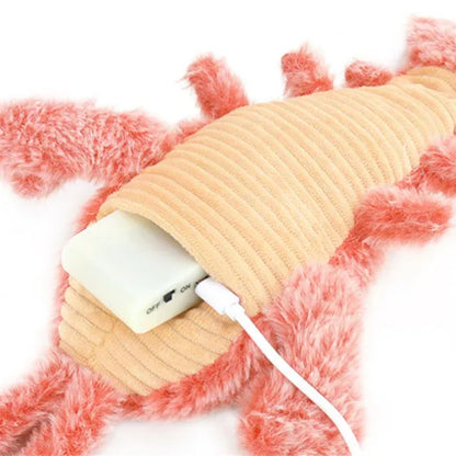 1 Pcs New Shrimp Moving Toy With USB Power Cable For Dog Cat Kid Washable Toy