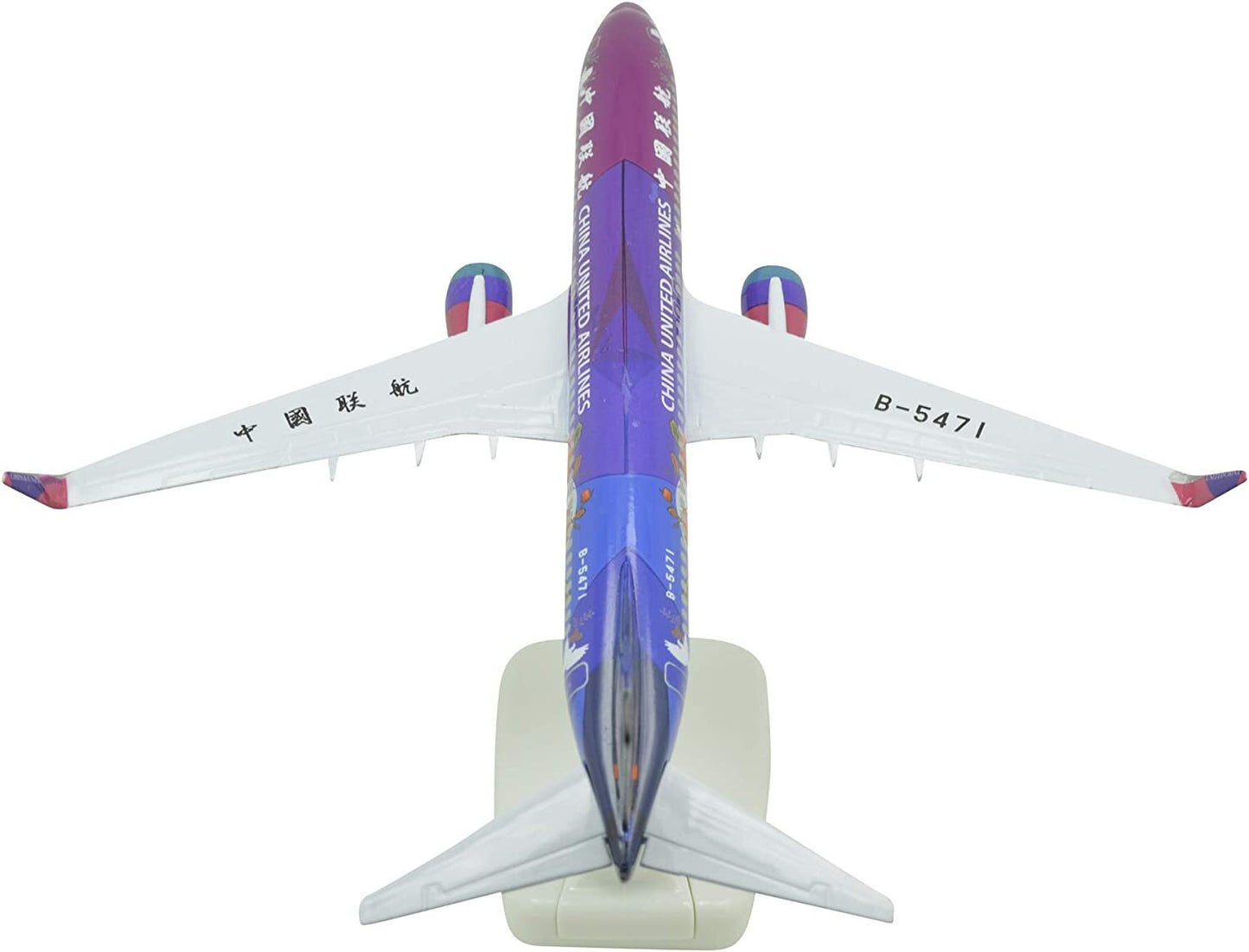 1:400 20cm B737-800 China United Airlines Qing Yang Metal Airplane Model Plane