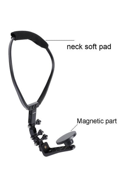 Strong Magnetic Neck Mount Holder Silicone For iPhone SAMSUNG POV Cell Phone