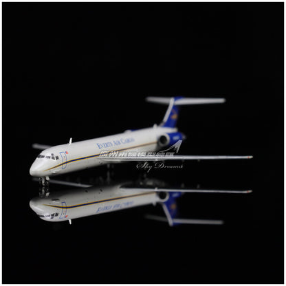 1:400 GeminiJets Everts Air Cargo McDonnell Douglas MD-80SF Plane Diecast Model