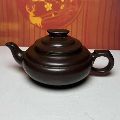 Vintage Chinese Yixing Purple Clay Teapot Zisha Ceremony Gift Teaware Exquisite