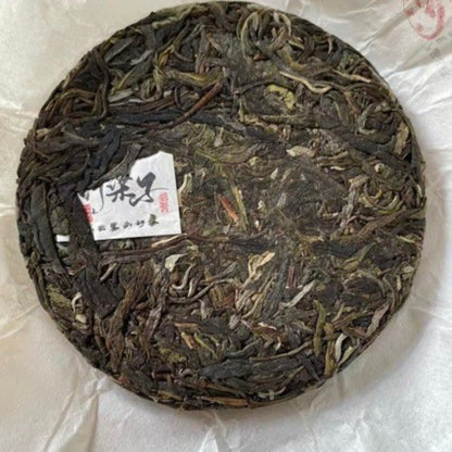 100g Raw Pu'er Tea Cake Yunnan Menghai Huazhuliangzi Ancient Tree Big Leaf Tea