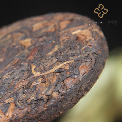 50g Fermented Ripe Pu'er Menghai Aged Ancient Tree Dry Storage Tea Cake Yunnan