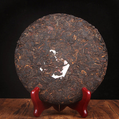 Yiwu Yunnan Seven Seed Cake Tea 357g Pu'er Tea Ripe Tea Golden Hao Ripe Tea Cake