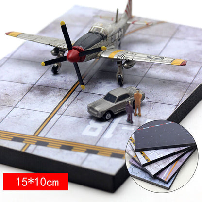 Airport Runway Floor Scene Deck Props Air Force Apron Model Scene（No airplane）