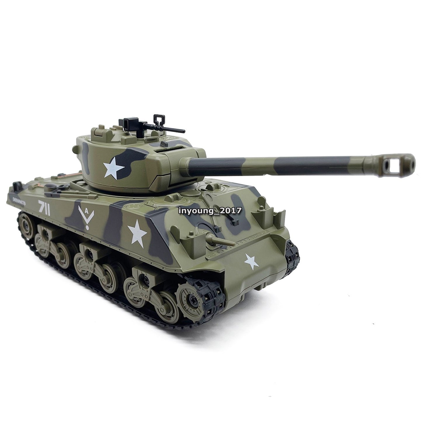 1/34 M4 Sherman Tank Model Diecast Tank Toy Boys Toys for Kids Gifts Camouflage