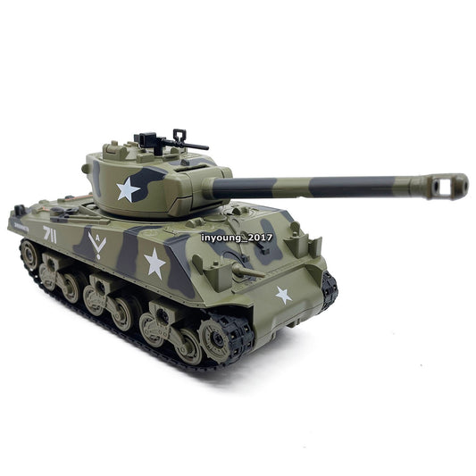 1/34 M4 Sherman Tank Model Diecast Tank Toy Boys Toys for Kids Gifts Camouflage