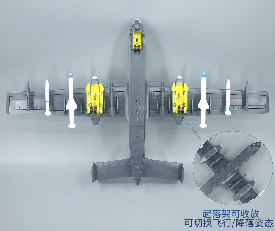 1:45 57CM Unmanned Aerial Vehicle SS-UAV Fighter Plane Diecast Aircraft Model