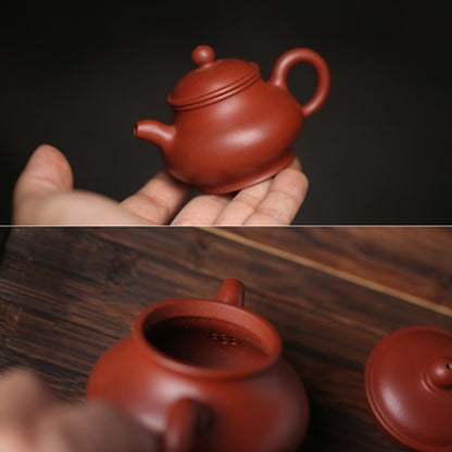 Small Tea Pot Zhu Clay Good Sealed Pot Chaozhou Real Yixing Zisha Teapots 3.4oz