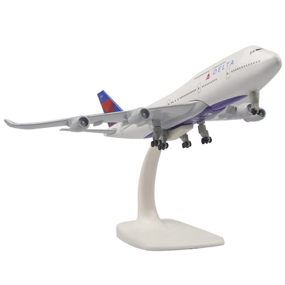 1:300 20cm Delta B747 Alloy Plane Model Airplane Souvenir Static Display Craft