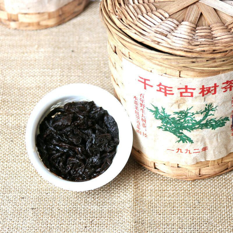 400g*box Jingmai Zhang Xiang Gu Shu Tea 1992 Pu'erh Tea Cooked Pu'erh Loose Tea