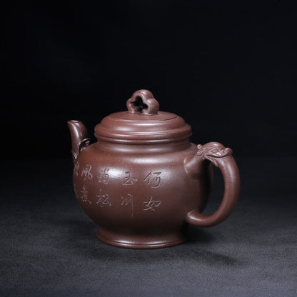 Chinese Yixing Zisha Clay Handmade Exquisite Teapot（掇只 底款：俞国良）