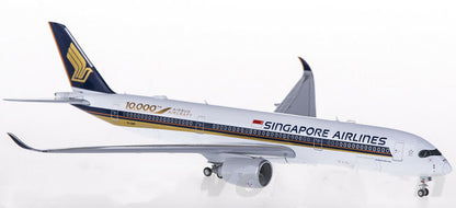 1:400 JC Wings SINGAPORE AIRLINES AIRBUS A350-900 Passenger Plane Diecast Model