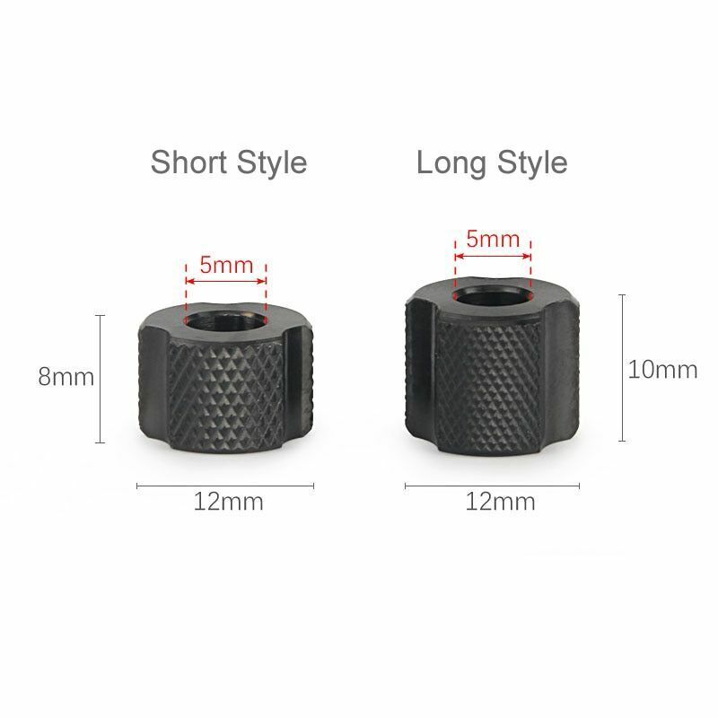Black Titanium Alloy Knife Beads Paracord Umbrella Rope Thread Zipper Accessorie
