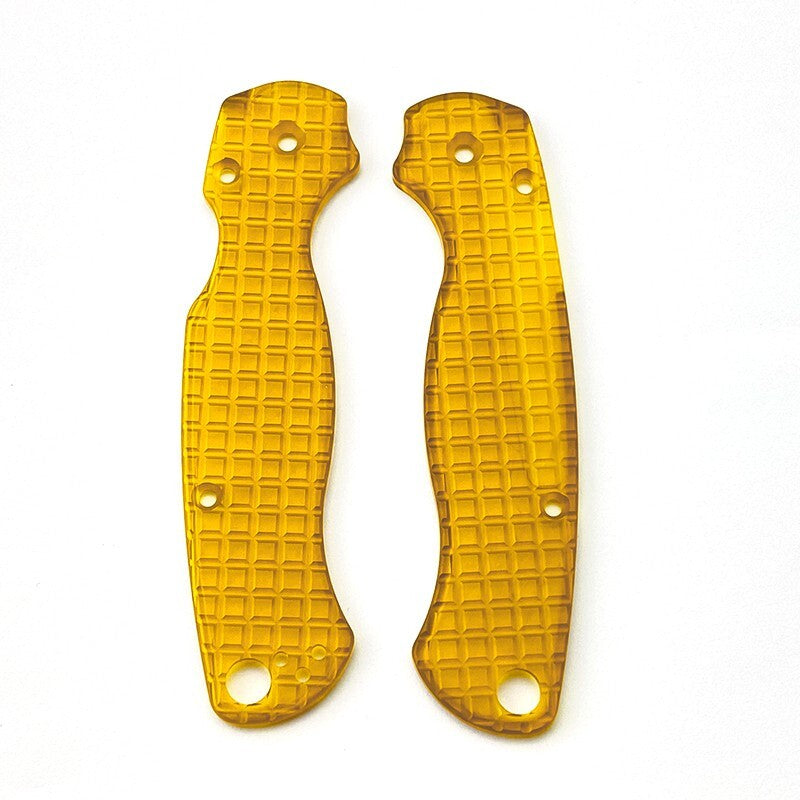 1 Pair PEI Material Knife Handle Scales for Spyderco C81 Para 2 Folding Knives