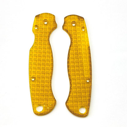 1 Pair PEI Material Knife Handle Scales for Spyderco C81 Para 2 Folding Knives