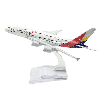 1:400 Asiana Airlines A380 Plane Metal Airplane Model Alloy Plane Model Deco
