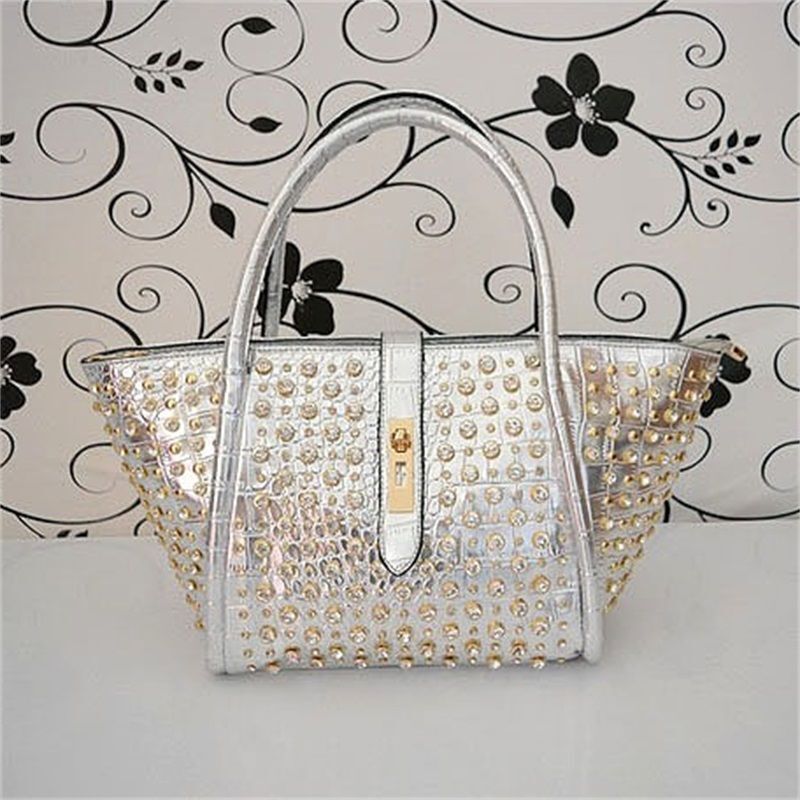 Handbag Diamond Dumpling Bag Shoulder Messenger Purse Rhinestone Handbag 1 PC