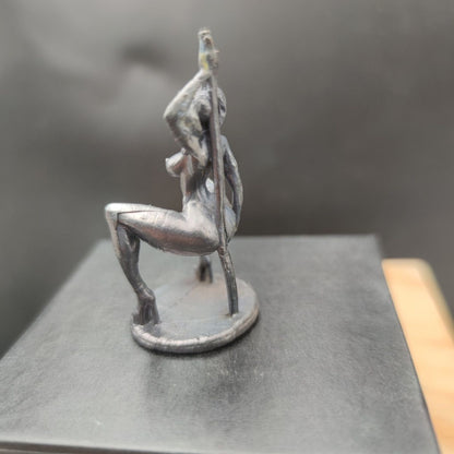 Chinese antique bronze statue hand carved nude girl body art decoration hot sale