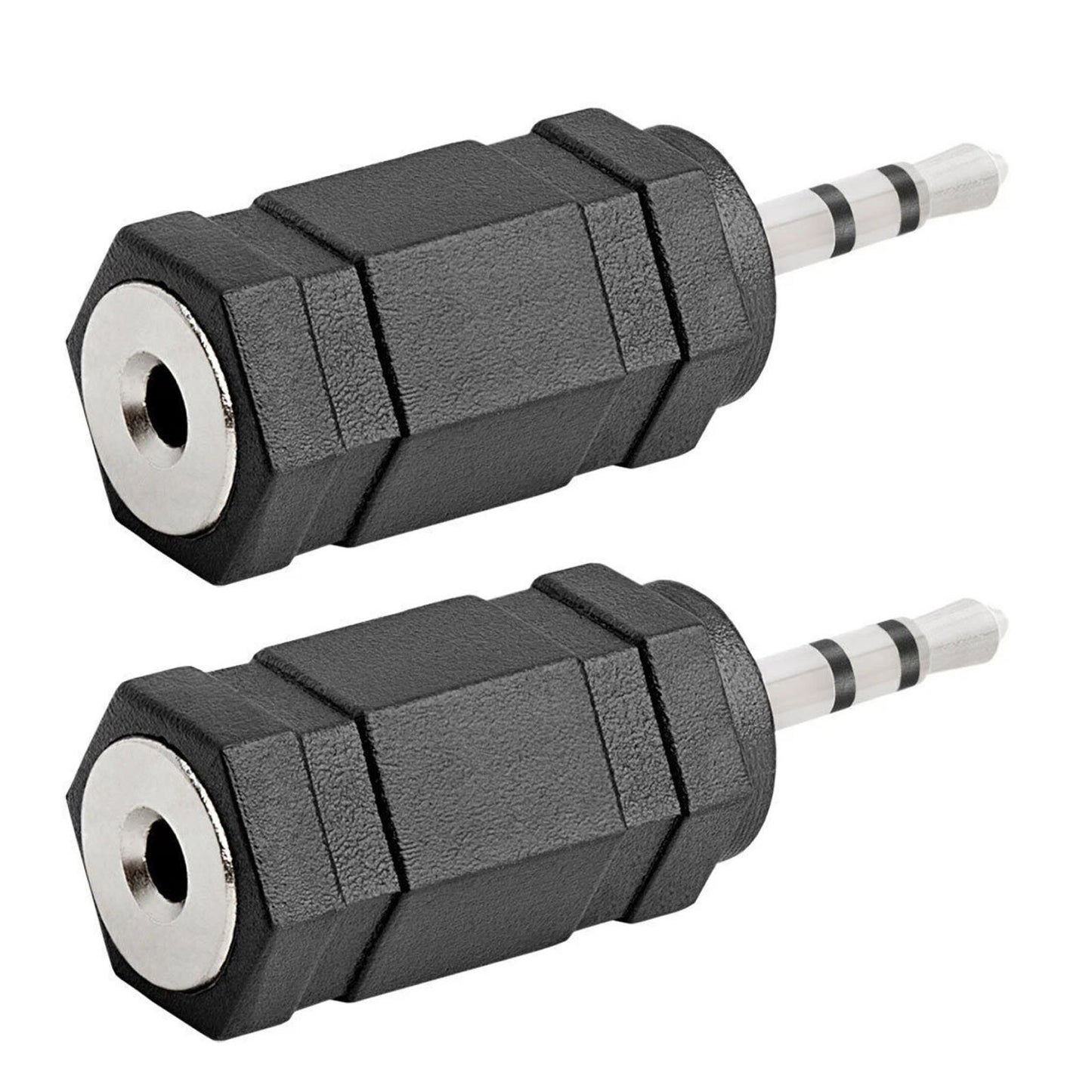 2pcs Stereo Audio Jack Adapter 3.5mm Plug to 2.5mm Jack MP3/MP4 players