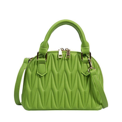 Handbag Embroidery Synthetic Leather Shoulder Bag Crossbody Shell Bag Clutch Bag