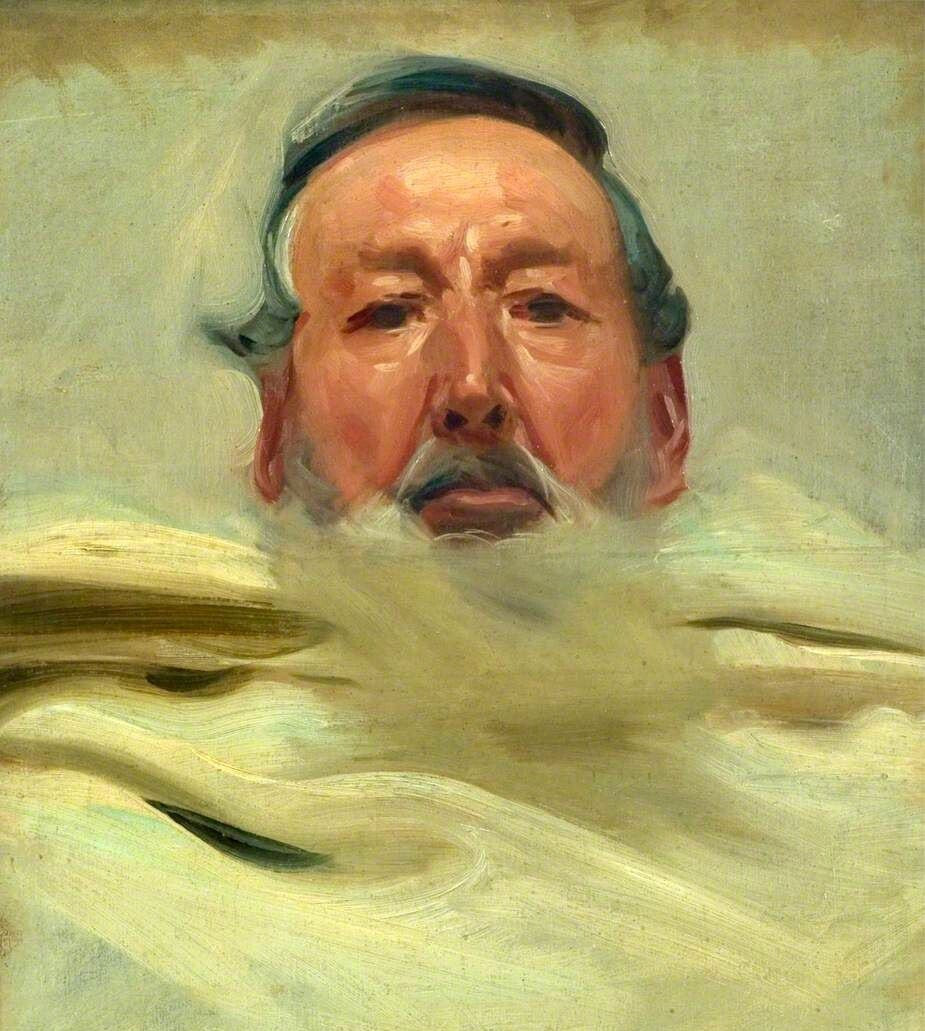 Oil painting Portrait-Study-for-Head-of-Moses-John-Singer-Sargent-Oil-Painting