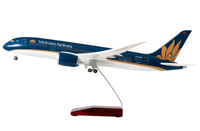 1:130 43CM Vietnam Airlines BOEING 787 Passenger Plane Landing Gear Resin Model