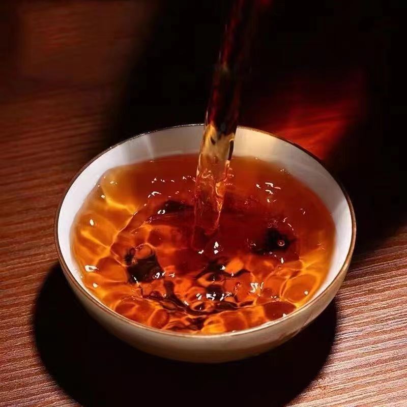 2003 Yunnan Old Pu-erh Cooked Tea Aged Brick Banzhang Puer Brick Tea 500g Ripe