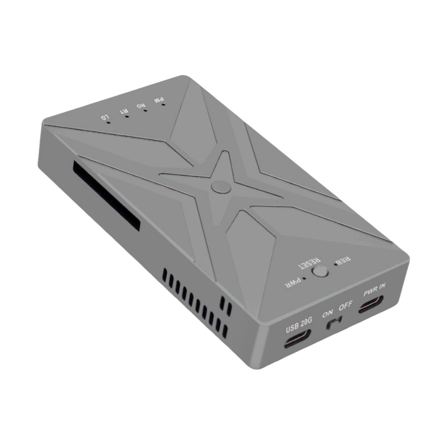 1 PC RAID Dual Bay M.2 NVME SSD Case 20Gbps Hard Disk Enclosure Accessories