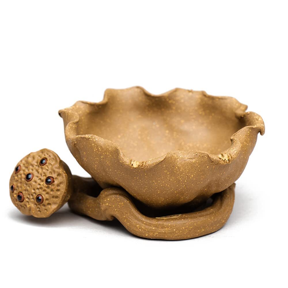 Purple Clay Filter Lotus Tea Strainer Handmade Kung Fu Tea Set Tea