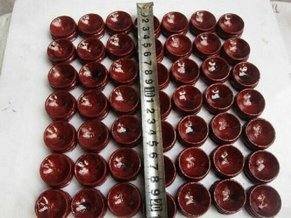150g 50pcs wooden Stand Small Pedestal Holding CRYSTAL Sphere 28mm/WholesaleAA