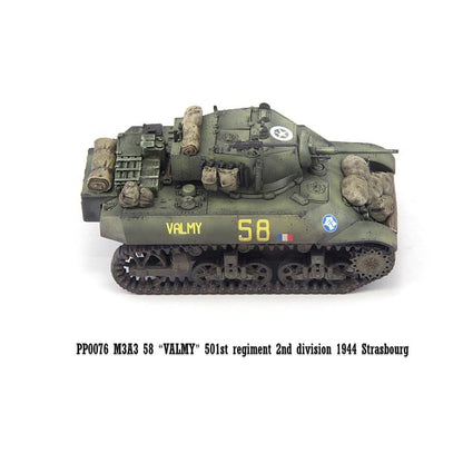 S-Model 1/72 Free French 501st Tank Regiment M3A3 Tank Valmy Finished Model-