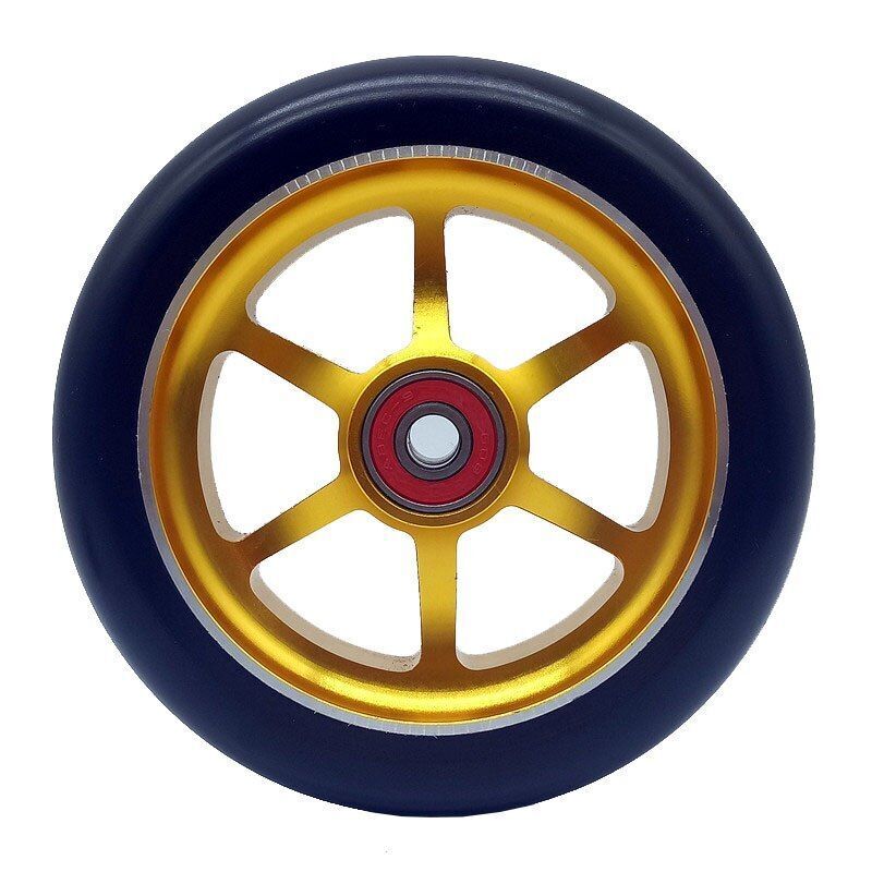 4pcs Stunt Scooter Wheels 100mm Aluminum Alloy Hub High-elastic PU Skates Wheels