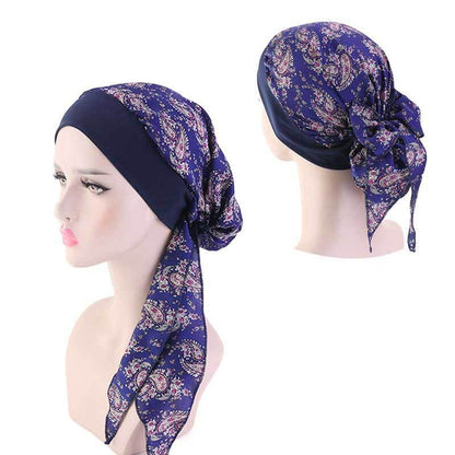 Womens Muslim Hijab Cancer Chemo Hat Turban Hair Loss Head Wrap Scarf Bandana*US