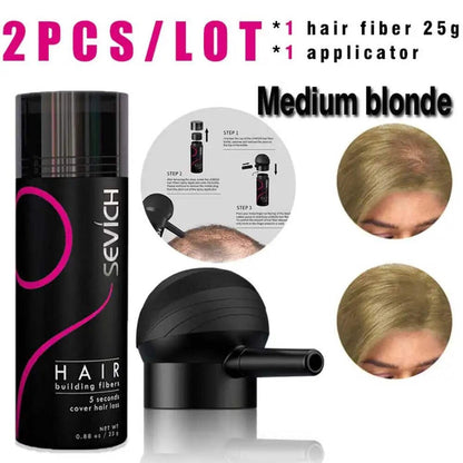 Keratin Hair Fiber Set 25g with Applicator