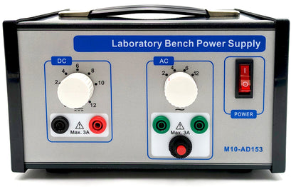AC & DC Power Supply, DC Adjustable 0-12V (Regulated), AC Selectable, Current 3A