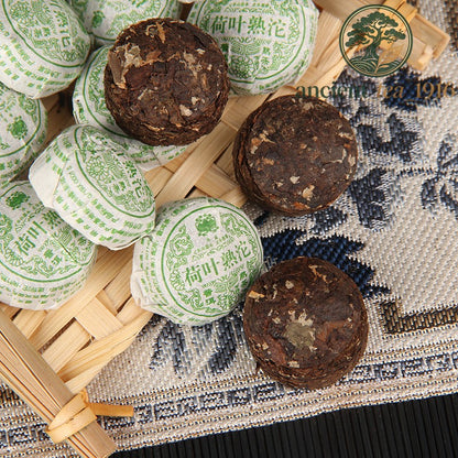 500g Lotus Leaf Xiaotuo Tea Pu'er Ripe Tea
