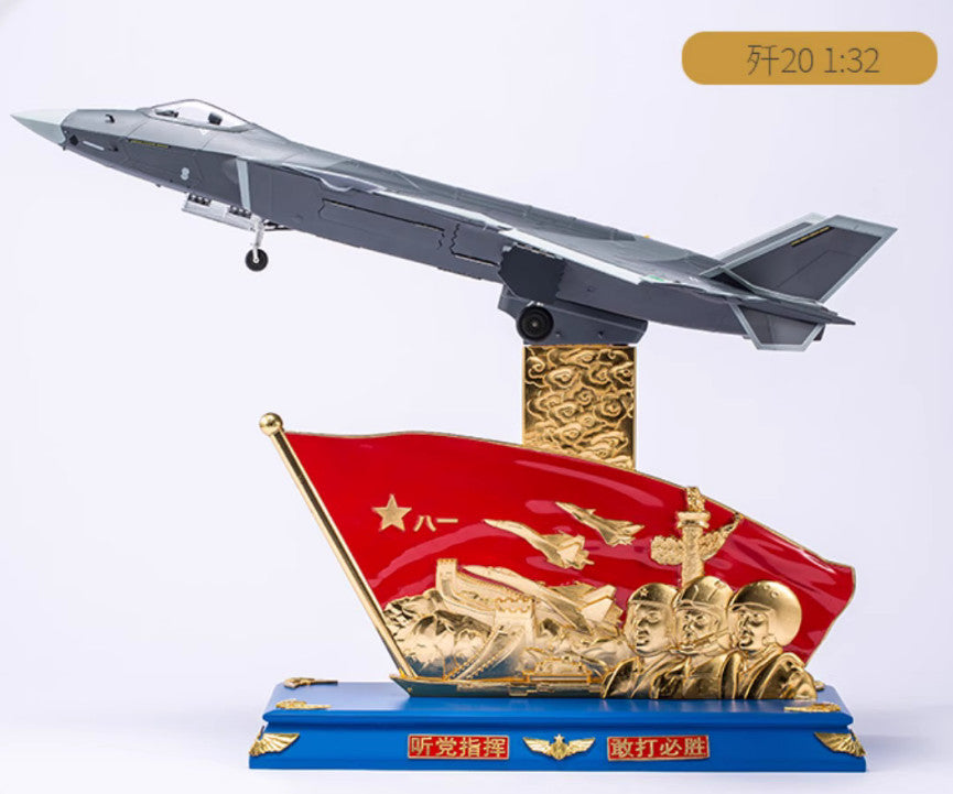 1:32 72CM China J-20 Stealth Fighter Aeroplane Diecast Military Aircraft Model